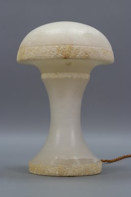 Mid-Century Modern Alabaster Mushroom Lamp, Italy, 1950s-KEG-1230441