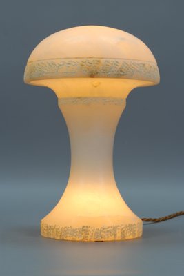 Mid-Century Modern Alabaster Mushroom Lamp, Italy, 1950s-KEG-1230441