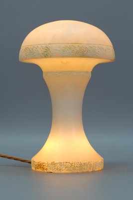 Mid-Century Modern Alabaster Mushroom Lamp, Italy, 1950s-KEG-1230441