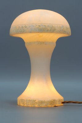 Mid-Century Modern Alabaster Mushroom Lamp, Italy, 1950s-KEG-1230441