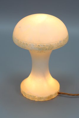 Mid-Century Modern Alabaster Mushroom Lamp, Italy, 1950s-KEG-1230441