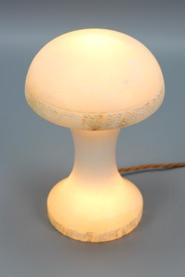 Mid-Century Modern Alabaster Mushroom Lamp, Italy, 1950s-KEG-1230441