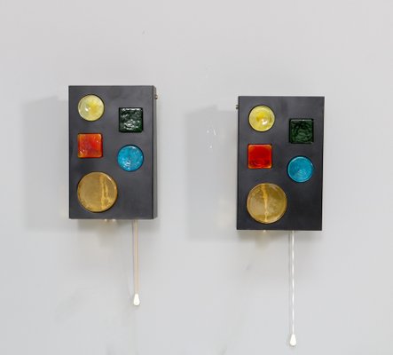 Mid-Century Modern Alchemy Wall Lights Objects by Raak Amsterdam, 1968, Set of 2-MY-1790597