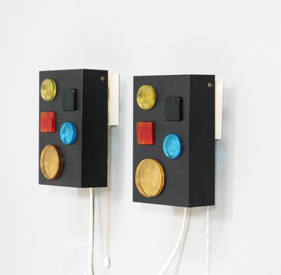 Mid-Century Modern Alchemy Wall Lights Objects by Raak Amsterdam, 1968, Set of 2-MY-1790597