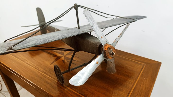 Mid-Century Modern Aluminum Airplane, 1960s-QLH-1029470