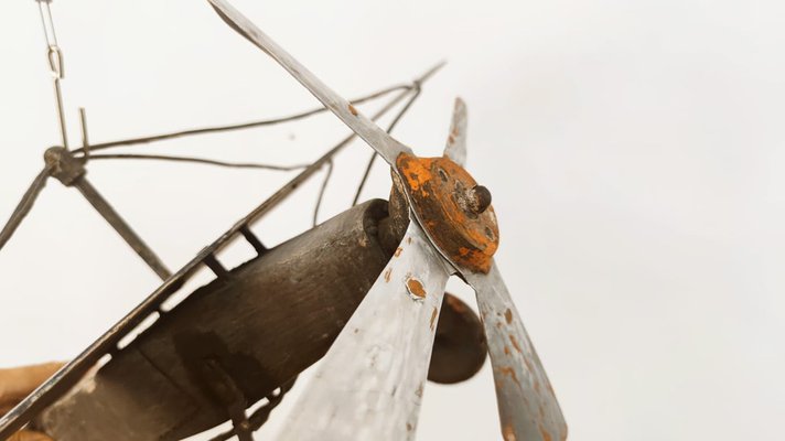 Mid-Century Modern Aluminum Airplane, 1960s-QLH-1029470