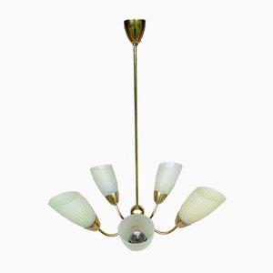 Mid-Century Modern Aluminum Chandelier, 1960s-VIC-925988