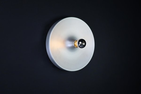 Mid-Century Modern Aluminum Disc Wall Light by Charlotte Perriand, Germany, 1960s-TRW-1750689