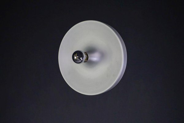 Mid-Century Modern Aluminum Disc Wall Light by Charlotte Perriand, Germany, 1960s-TRW-1750689