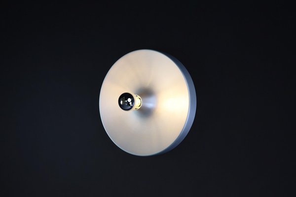 Mid-Century Modern Aluminum Disc Wall Light by Charlotte Perriand, Germany, 1960s-TRW-1750689