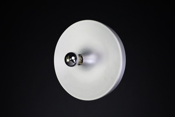 Mid-Century Modern Aluminum Disc Wall Light by Charlotte Perriand, Germany, 1960s-TRW-1750689