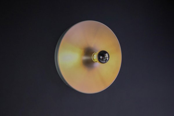 Mid-Century Modern Aluminum Disc Wall Light by Charlotte Perriand, Germany, 1960s-TRW-1750689