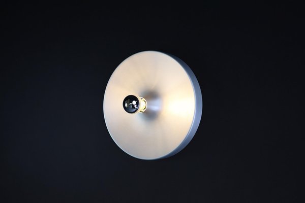 Mid-Century Modern Aluminum Disc Wall Light by Charlotte Perriand, Germany, 1960s-TRW-1750689