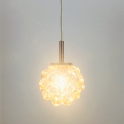 Mid-Century Modern Amber Bubble Glass Ceiling Light attributed to Helena Tynell for Limburg, Germany, 1960s-BMM-1532409