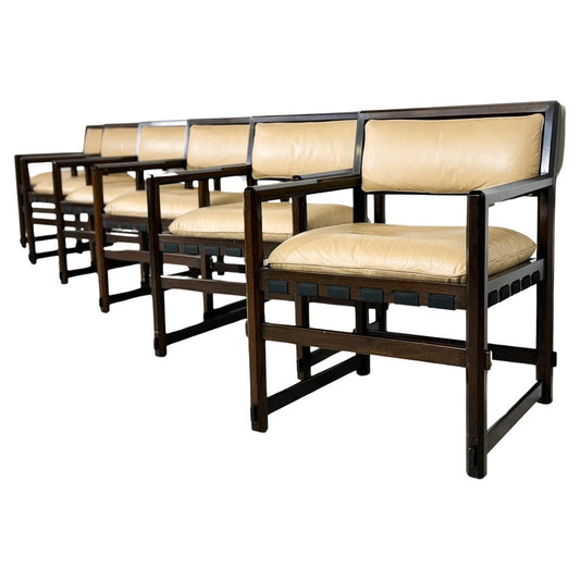 Mid-Century Modern Armchairs attributed to Edward Wormley for Dunbar, Set of 6