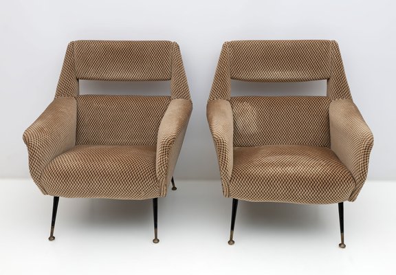 Mid-Century Modern Armchairs attributed to Gigi Radice for Minotti Italia, 1950s, Set of 2-FER-1756651