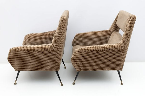 Mid-Century Modern Armchairs attributed to Gigi Radice for Minotti Italia, 1950s, Set of 2-FER-1756651