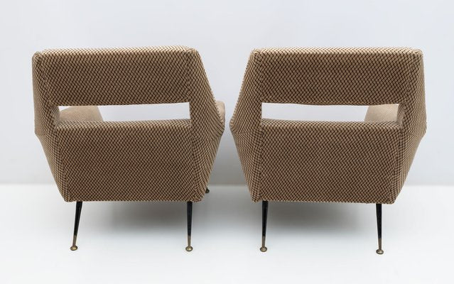 Mid-Century Modern Armchairs attributed to Gigi Radice for Minotti Italia, 1950s, Set of 2-FER-1756651