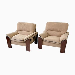 Mid-Century Modern Armchairs attributed to Sapporo for Mobil Girgi, 1970s, Set of 2-FGA-1704256