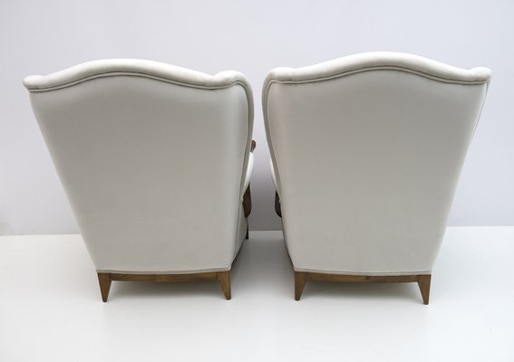 Mid-Century Modern Armchairs in Velvet by Paolo Buffa, Italy, 1950s, Set of 2-FER-1286441