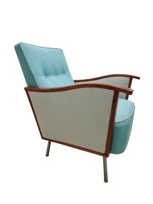 Mid-Century Modern Armchairs in Wood with Tubular Frames, Hungary, 1960s, Set of 2-SAK-1785198