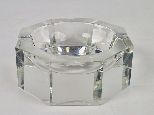 Mid-Century Modern Art Nouveau Style Crystal Ashtray from Moser, 1940s-AXJ-1749448