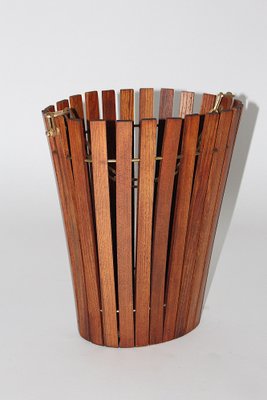 Mid-Century Modern Ash Brass Paper Basket, 1960s-NB-1152647