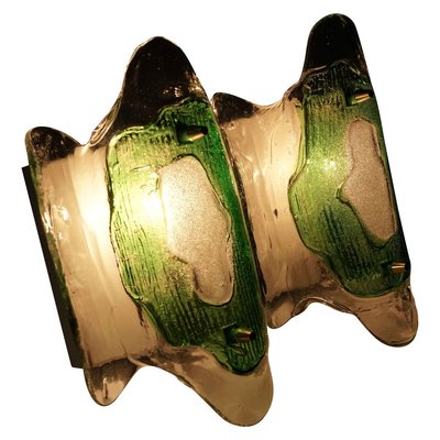 Mid-Century Modern Austrian Green Glass Wall Light by J.T. Kalmar, 1969-BAF-763461