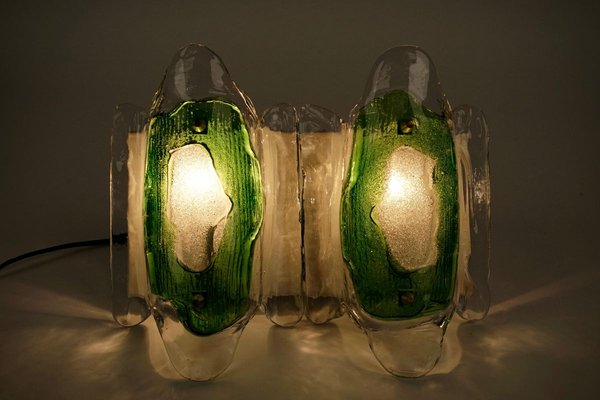 Mid-Century Modern Austrian Green Glass Wall Light by J.T. Kalmar, 1969-BAF-763461