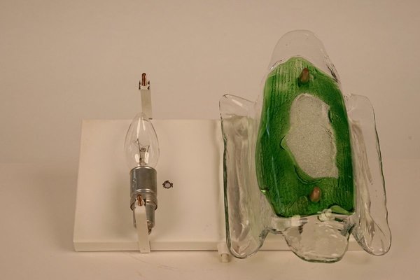 Mid-Century Modern Austrian Green Glass Wall Light by J.T. Kalmar, 1969-BAF-763461