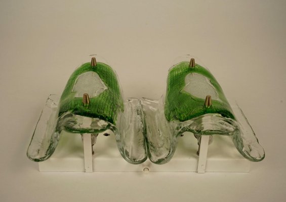 Mid-Century Modern Austrian Green Glass Wall Light by J.T. Kalmar, 1969-BAF-763461