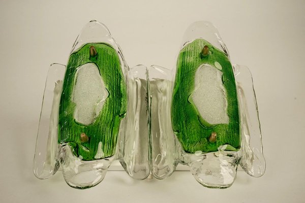 Mid-Century Modern Austrian Green Glass Wall Light by J.T. Kalmar, 1969-BAF-763461