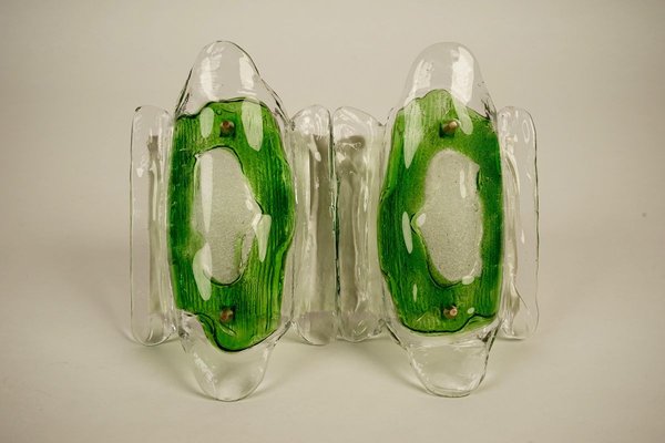 Mid-Century Modern Austrian Green Glass Wall Light by J.T. Kalmar, 1969-BAF-763461