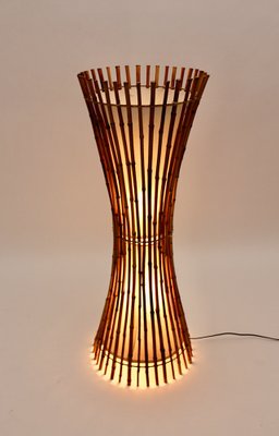 Mid-Century Modern Bamboo Lamp, Italy, 1960s-NB-953952