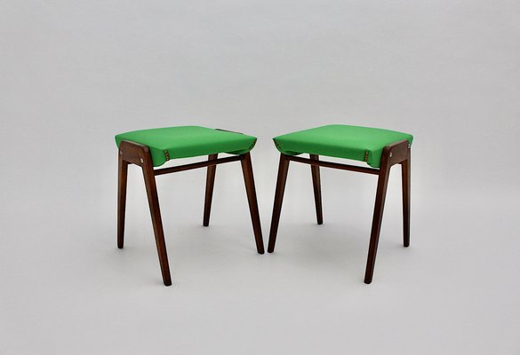 Mid-Century Modern Beech Model SW 2 Stools by Roland Rainer, Austria, 1955, Set of 2-NB-1385598