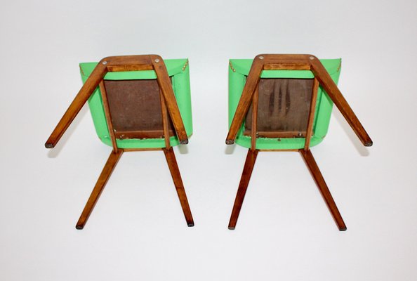 Mid-Century Modern Beech Model SW 2 Stools by Roland Rainer, Austria, 1955, Set of 2-NB-1385598