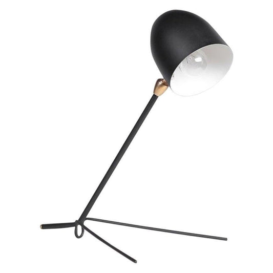 Mid-Century Modern Black Cocotte Table Lamp by Serge Mouille