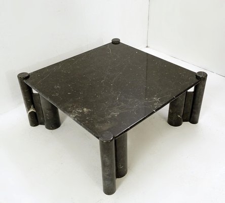 Mid-Century Modern Black Marble Square Coffee Table, 1970s-JG-1261771