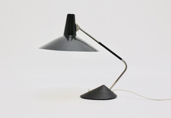 Mid-Century Modern Black Table Lamp, 1950s-NB-764705