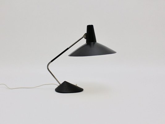 Mid-Century Modern Black Table Lamp, 1950s-NB-764705