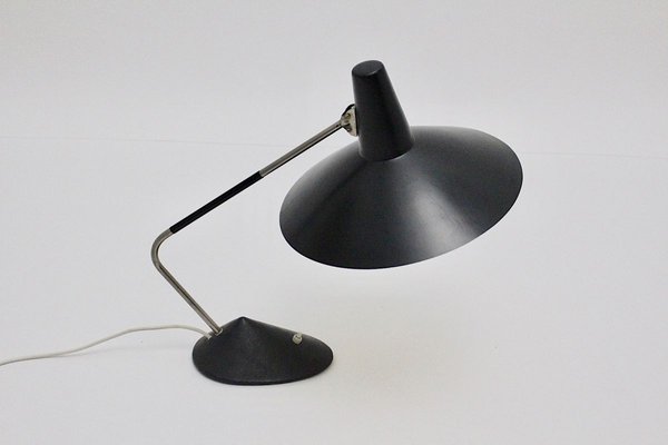 Mid-Century Modern Black Table Lamp, 1950s-NB-764705