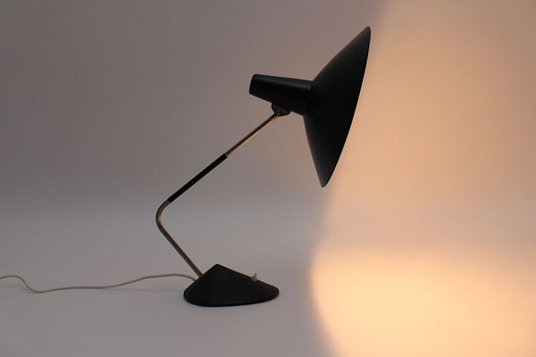 Mid-Century Modern Black Table Lamp, 1950s-NB-764705