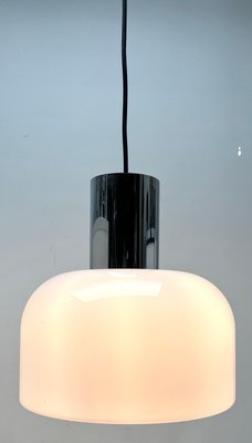 Mid-Century Modern Blown Glass Pendant Suspension Fixture from Glashütte Limburg, 1965-MJY-1394558