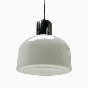 Mid-Century Modern Blown Glass Pendant Suspension Fixture from Glashütte Limburg, 1965-MJY-1394558