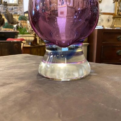 Mid-Century Modern Blue and Purple Murano Glass Vase from Seguso, 1970s-NMK-799509