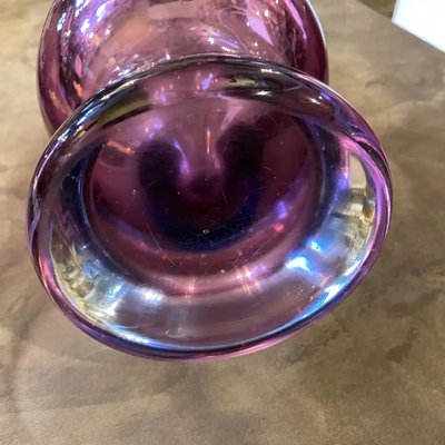 Mid-Century Modern Blue and Purple Murano Glass Vase from Seguso, 1970s-NMK-799509