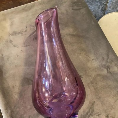 Mid-Century Modern Blue and Purple Murano Glass Vase from Seguso, 1970s-NMK-799509