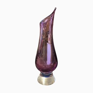 Mid-Century Modern Blue and Purple Murano Glass Vase from Seguso, 1970s-NMK-799509