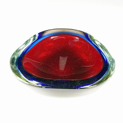 Mid-Century Modern Bowl in Murano Sommerso Art Glass, 1960s-KJP-1292527