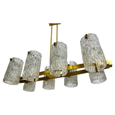 Mid-Century Modern Brass 8-Arm Chandelier, 1960s-PUK-2022201